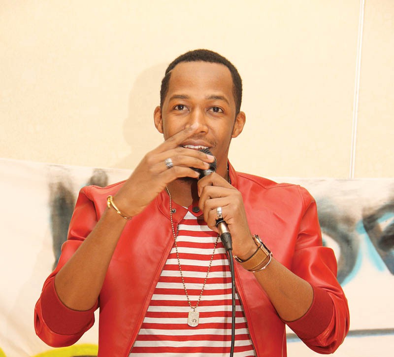 Idris Sultan perfoming at comedy show.PIC MORERI SEJAKGOMO