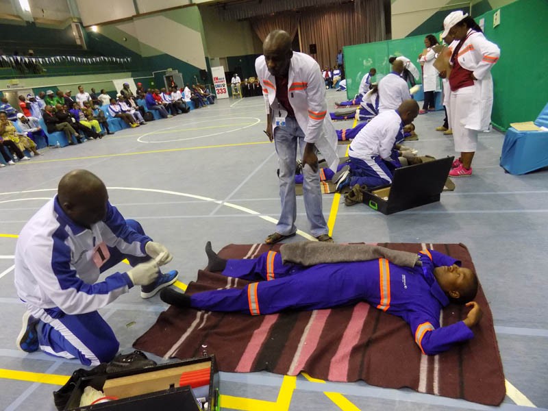 Activities during the First Aid competition