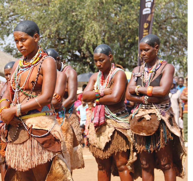 Tuduetso Mokgosi leader of Madisa Motse.Pic.Kagiso Onkatswitse