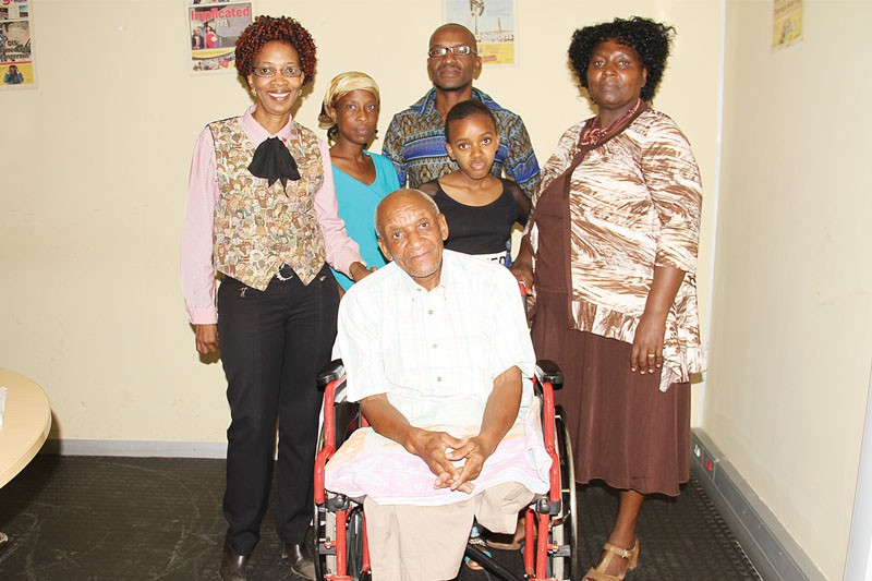 Mr and Miss Independence Gaborone Region with their recipients