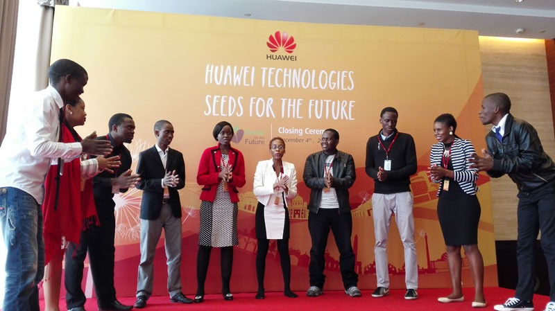 Inspired: UB students staging a cultural performance after their ICT graduation last Friday in Shenzhen, China