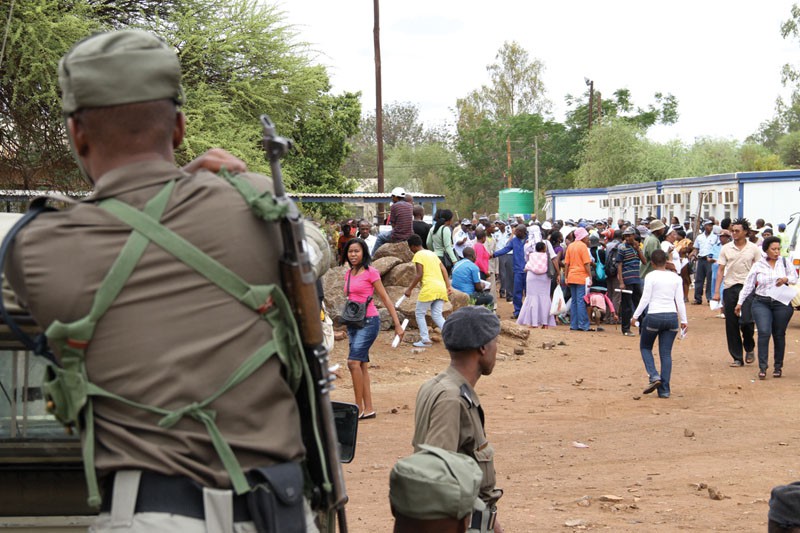 Land seekers throng any place where there are plots for sale