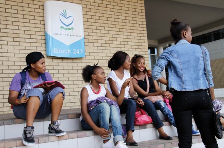 The future: Students at the University of Botswana