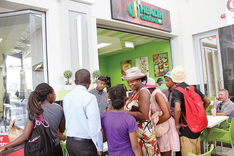 Health Generation juice tasting at Airport Junction. PIC: KEBOFHE MATHE