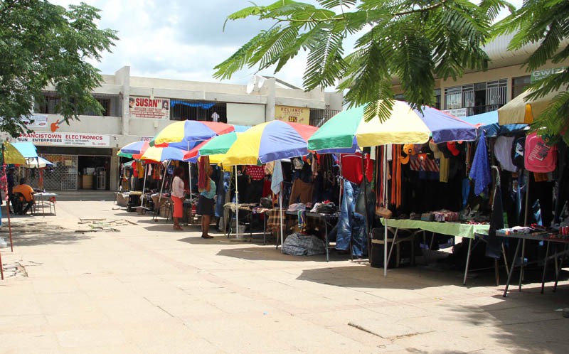 Street vendors in Francistown. PIC: KEOAGILE BONANG