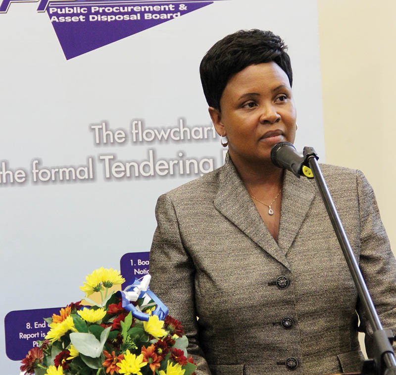 John addressing members of the press. PIC: TSELE TSEBETSAME