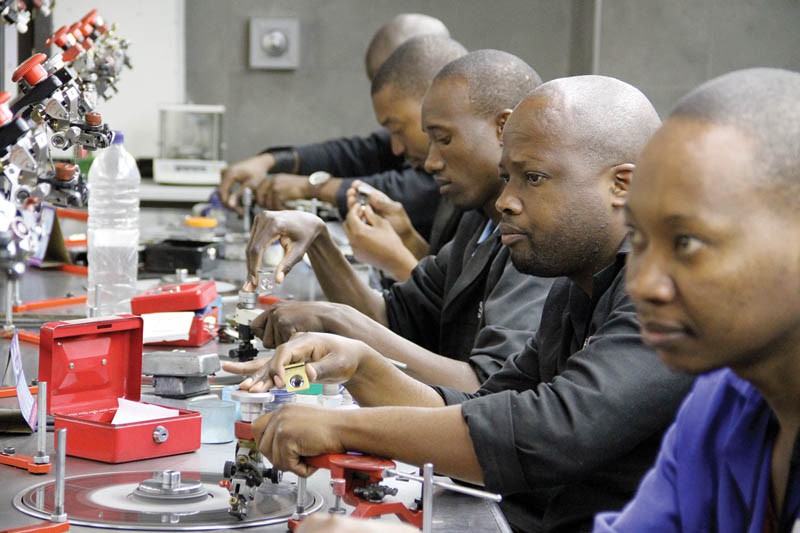 International diamond buyers now visit Gaborone regulary to participate in auctions and sights