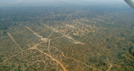 Ill- fated: An ariel view of Mountain Burgess' former project. PIC: MT BURGESS