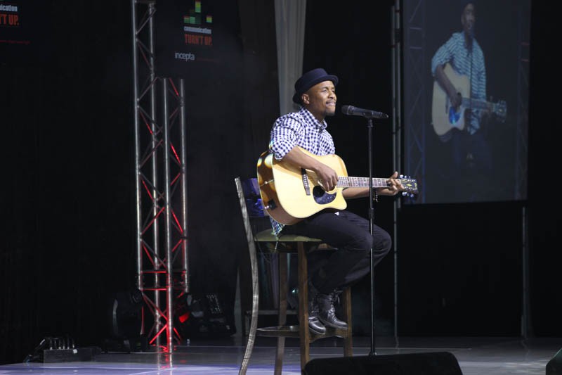Tats Nkonzo singing the polygamy song. PIC DUMISANI NCUBE