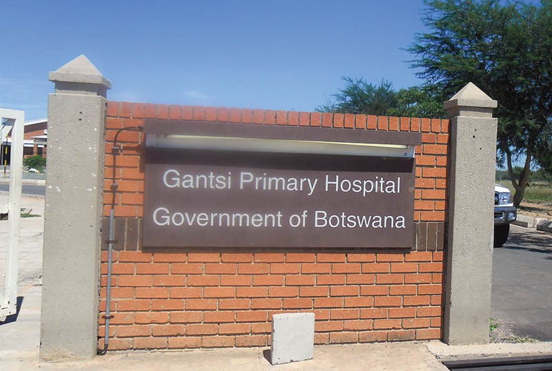 Entrance of Gantsi Primary School