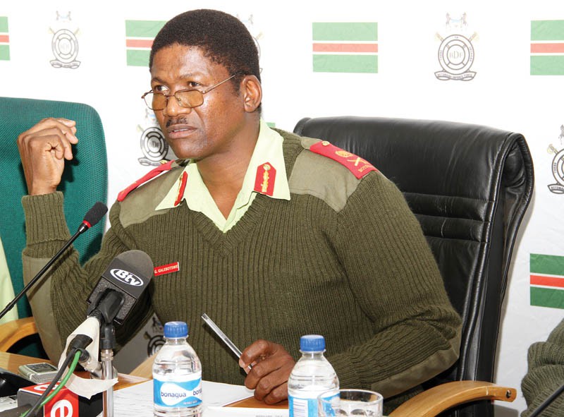 Botswana Defence Force (BDF) commander Gaolathe Galebotswe