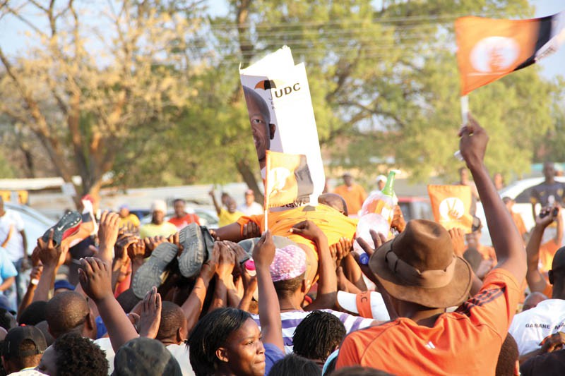 Happy people: UDC was the biggest winner of the 2014 general elections. PIC: TSELE TSEBETSAME