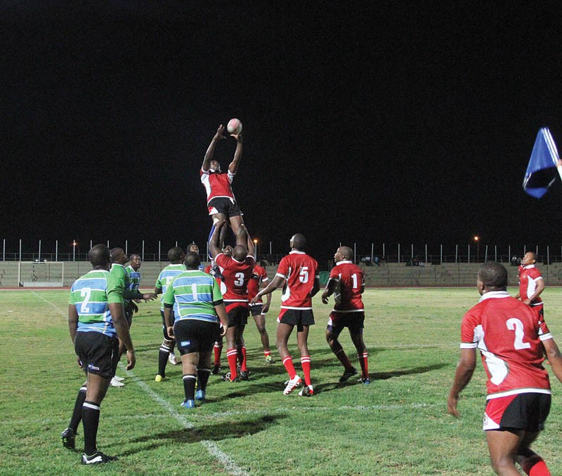 UB Rhinos (in stripes) were too strong for the BDF Cheetahs. PIC: KEBOFHE MATHE