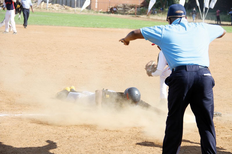 Softball action PIC: KABO MPAETONA