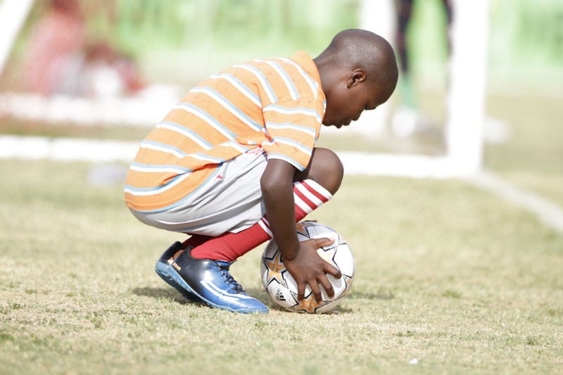 Game changers: Ball boys are critical during a match. PIC: KABO MPAETONA