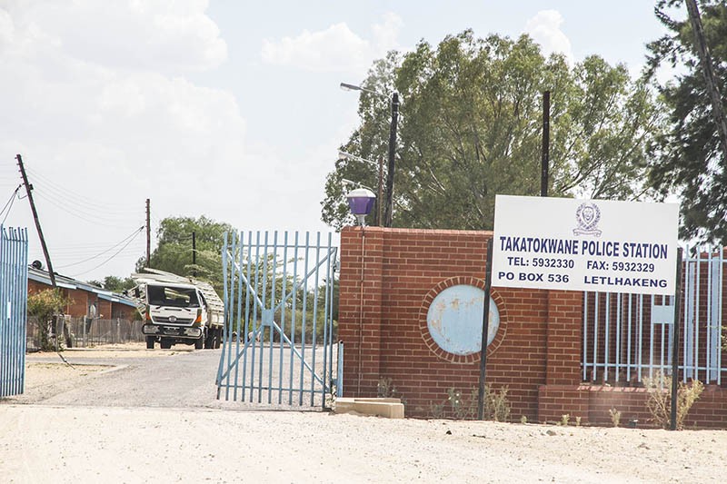 The truck that was involved in an accident at Takatokwane Police station PIC. THALEFANG CHARLES