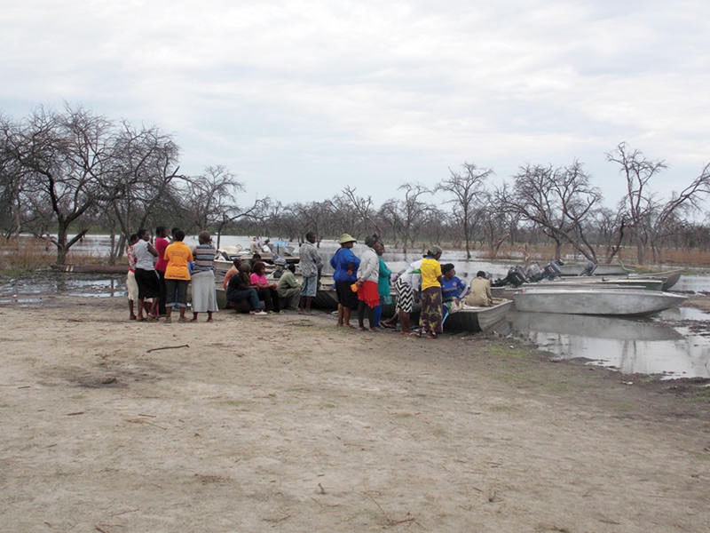 The drought has deepened around Lake Ngami