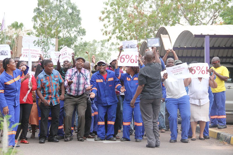BPC employees on strike