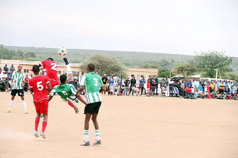First Division action between Black Forest and Letlapeng PIC: KABO MPAETONA