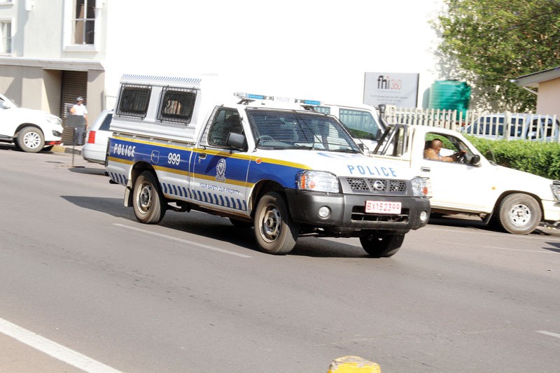 Newly branded Police vehicle. PIC: KABO MPAETONA