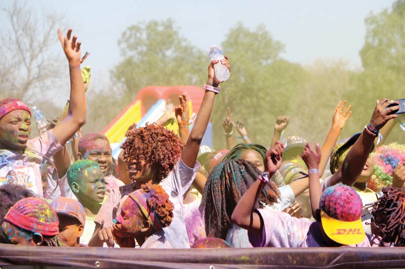 The annual Botswana Colour Run attracted a large crowd