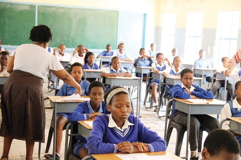 Students in a classroom