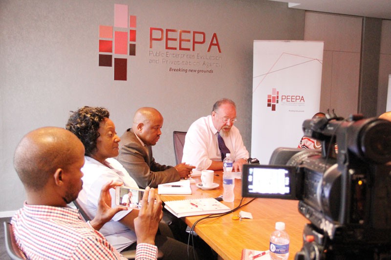 BTCL IPO press briefing.PIC: KAGISO ONKATSWITSE