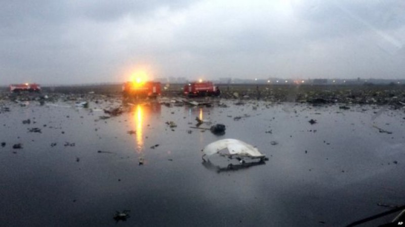 The plane broke apart on landing
