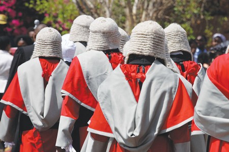 In silence: Pain and depression lie behind the stoic of the judiciary PIC: KAGISO ONKATSWITSE