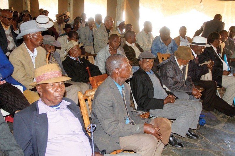Some of the residents of Kanye who attended the Kgotla meeting