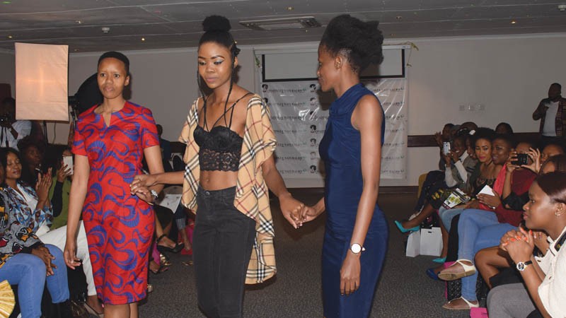 The fashion show brought together stylists, fashion designers and hair products manufactures
