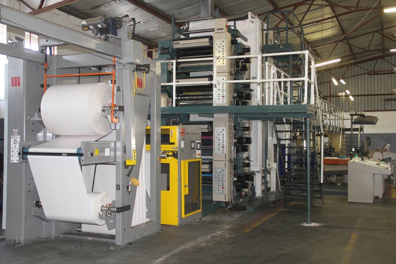 Commercial web printing press