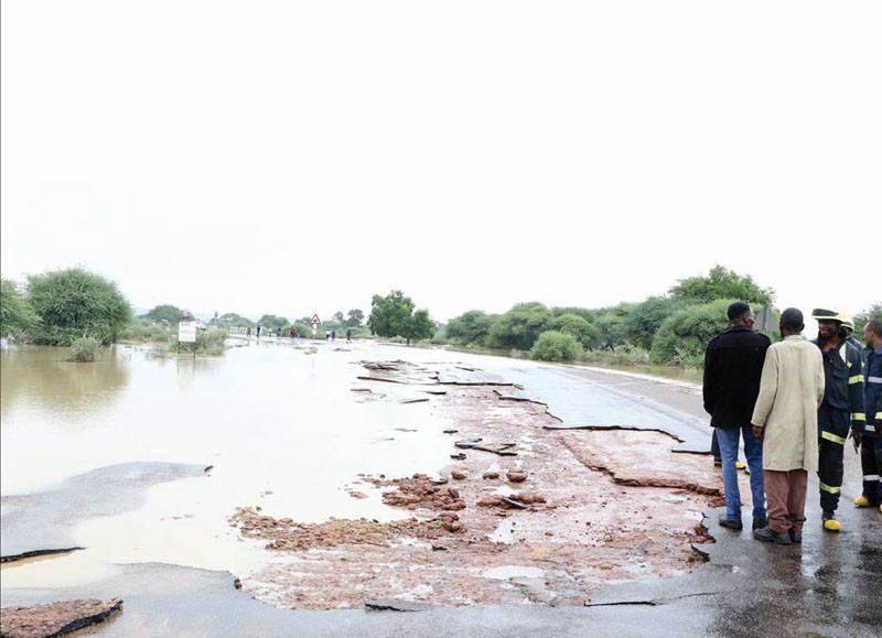 The floods have affected the area stretching from Makalamabedi to Mokubilo