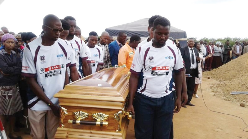 Ernest Mantsi was laid to rest over the weekend