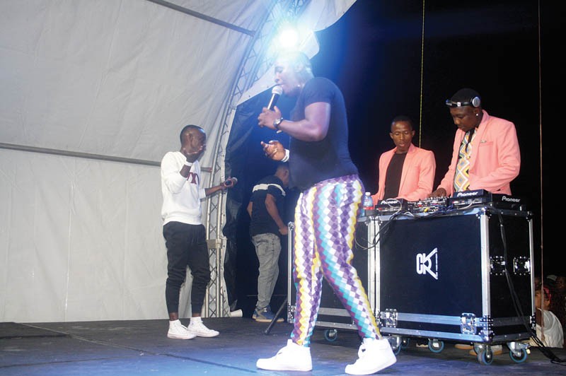 Scavenga perfoming during the African Attire Picnic PIC: PHATSIMO KAPENG