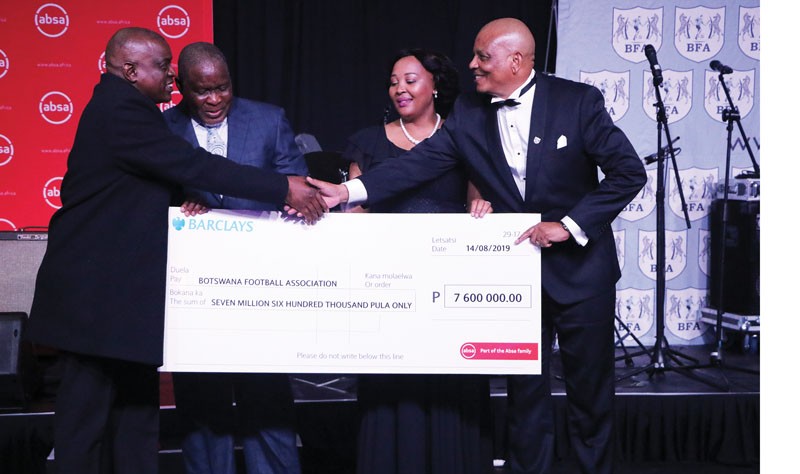 President Masisi (left) was on hand to witness the launch PIC: KENNEDY RAMOKONE