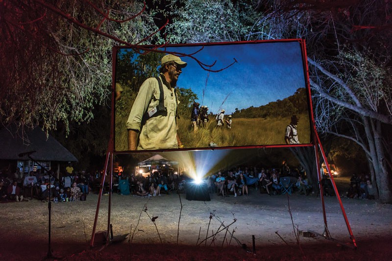 This year the event highlight was the public screening of the EMMY nominated Into the Okavango film PIC. THALEFANG CHARLES