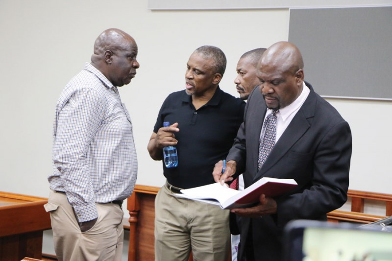 Kgosi(centre), Marapo, Mack and Tafila PIC: KENNEDY RAMOKONE
