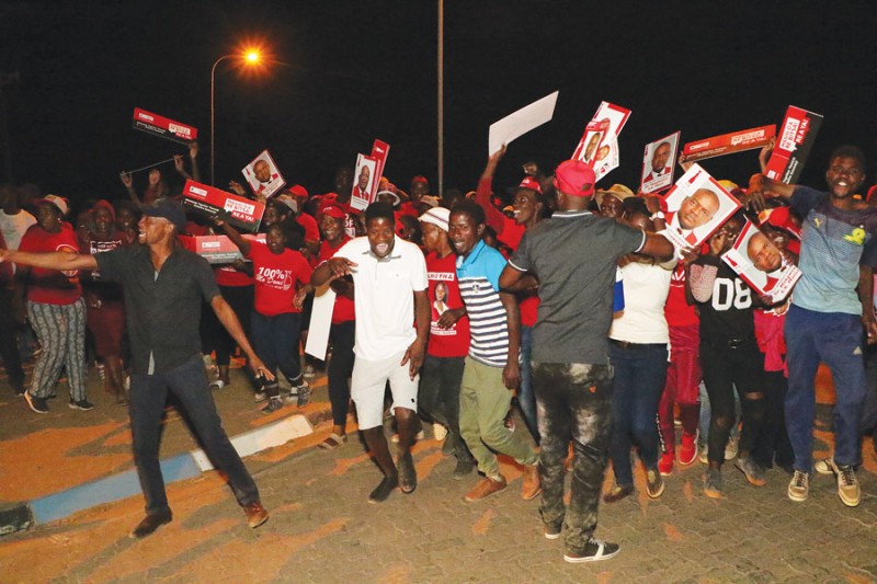 Electorate celebrating victory PIC: MORERI SEJAKGOMO