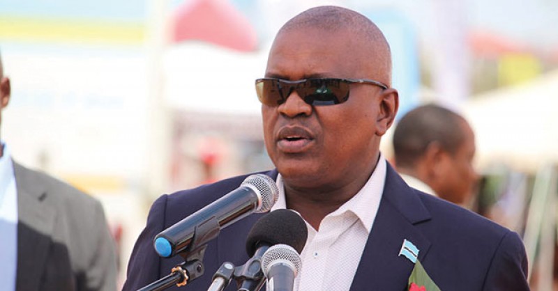 President Masisi at the World AIDS day Commemoration in Maun