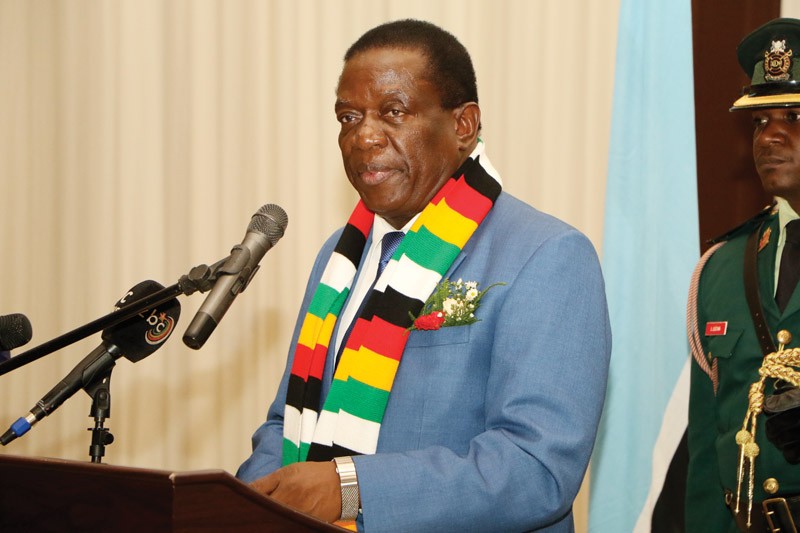 President Emmerson Mnangagwa PIC. MORERI SEJAKGOMO