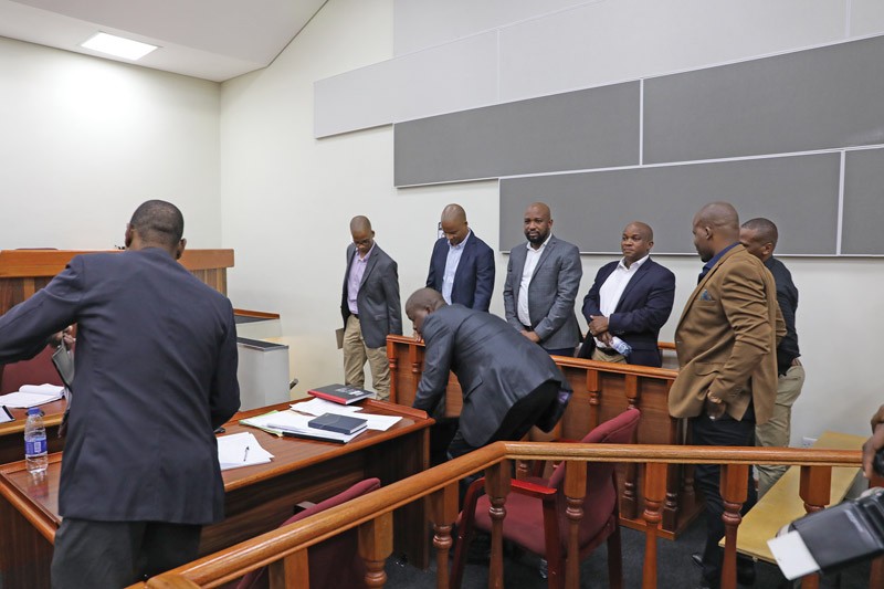 NPF case accused in court PIC: THALEFANG CHARLES