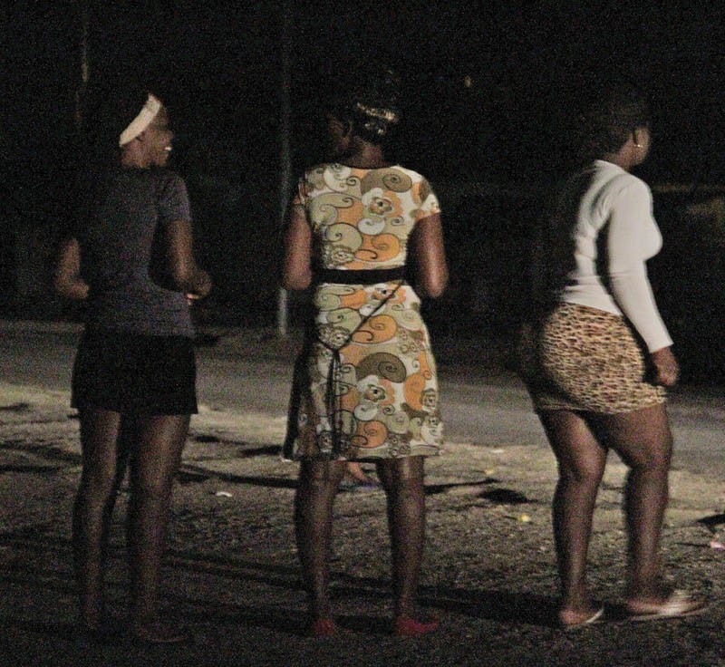 Prostitutes busy at work