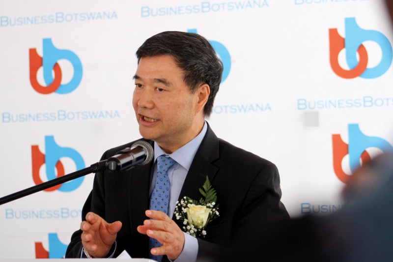 Chinese Ambassador to Botswana Dr Zhao Yanbo in Francistown PIC. KEOAGILE BONANG
