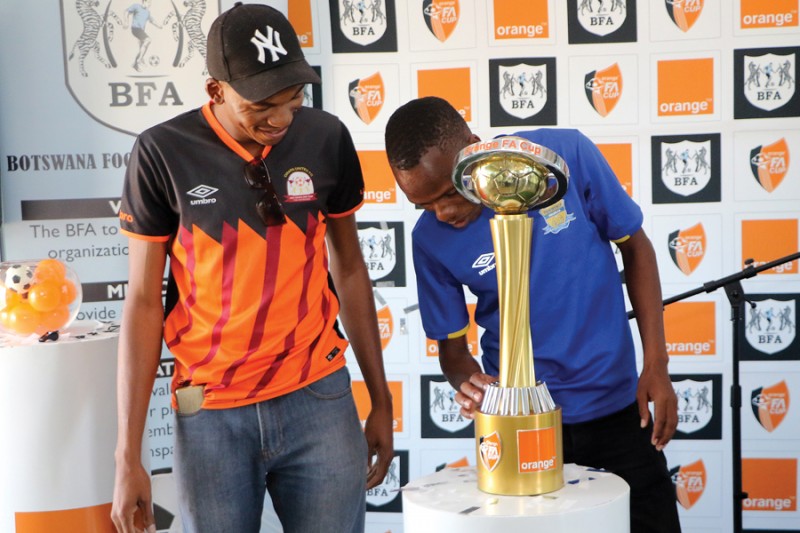 Orange FA Cup trophy launch PIC: KENNEDY RAMOKONE