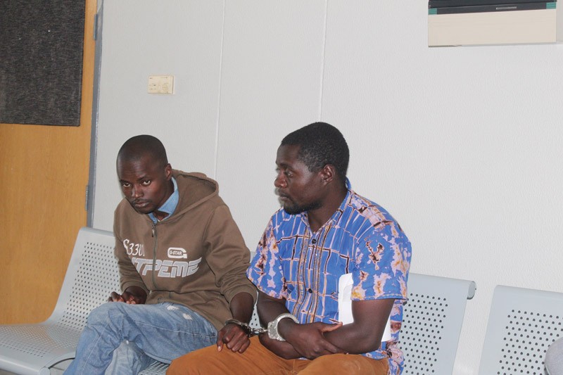 Chabaya (left) and Mugabe