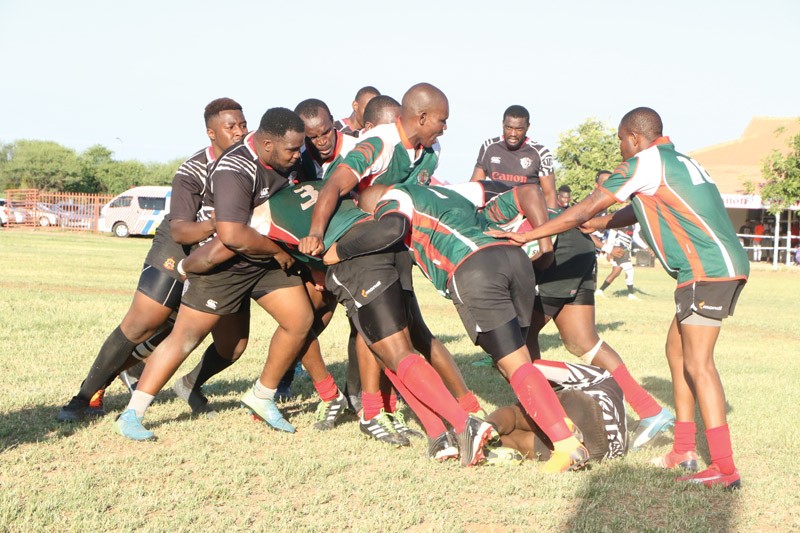 Jaguars and Cheetas players fighting for the ball PIC: MORERI SEJAKGOMO