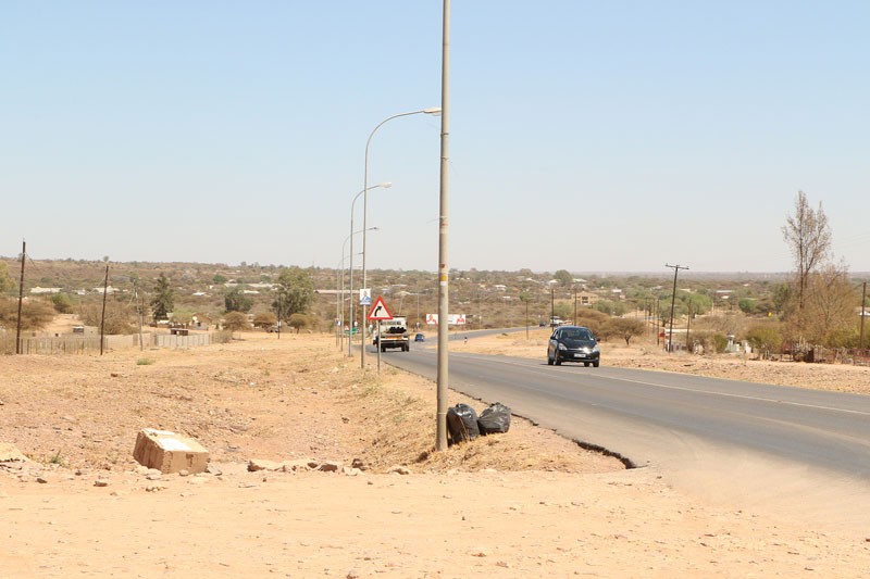 A highway in Molepolole. PIC: MORERI SEJAKGOMO