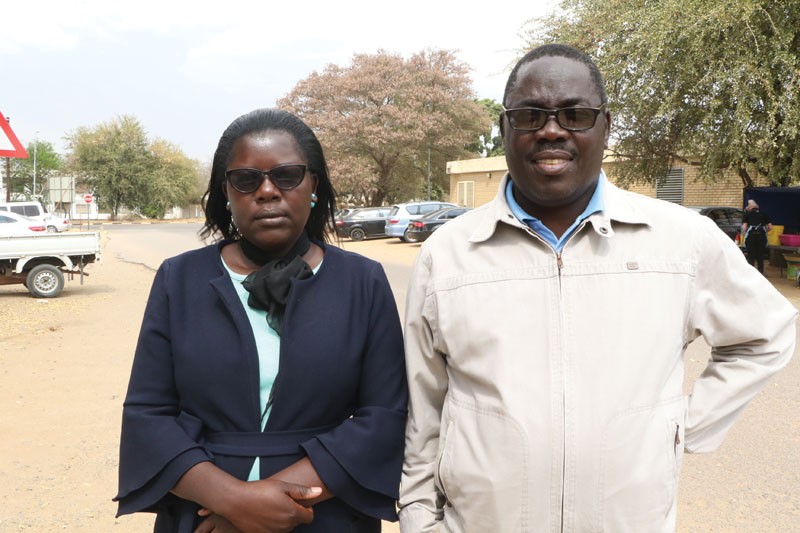 Deceased's siblings, Alakanani Matata and Robert Mack. PIC: MORERI SEJAKGOMO