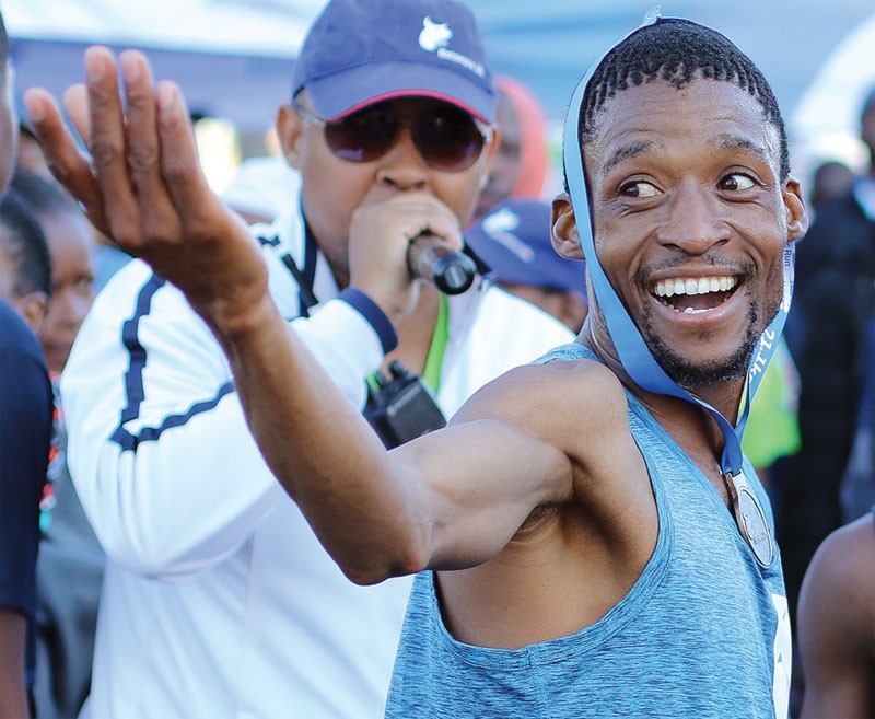 Local athlete, Rapula Diphoko bagged this year's orange Selebi Phikwe marathon title